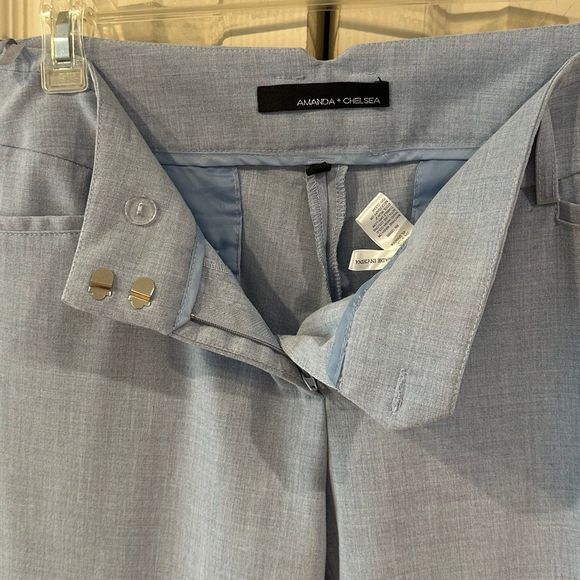 Amanda & Chelsea Light Blue Contemporary Fit Comfort Stretch Woven Dress Pants 4 - Picture 9 of 10